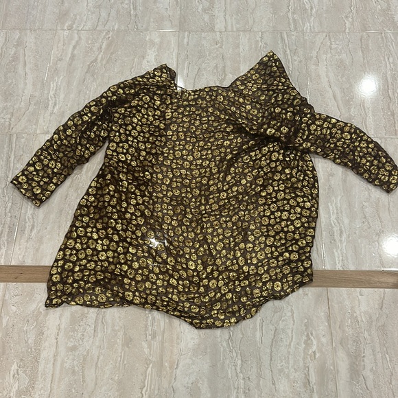 Gabriela Pires Gold Polkadot Coverup - Picture 3 of 3